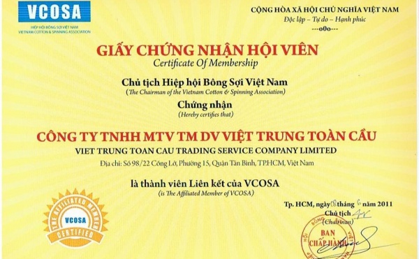 CÔNG TY TNHH MTV TMDV VIỆT TRUNG TOÀN CẦU